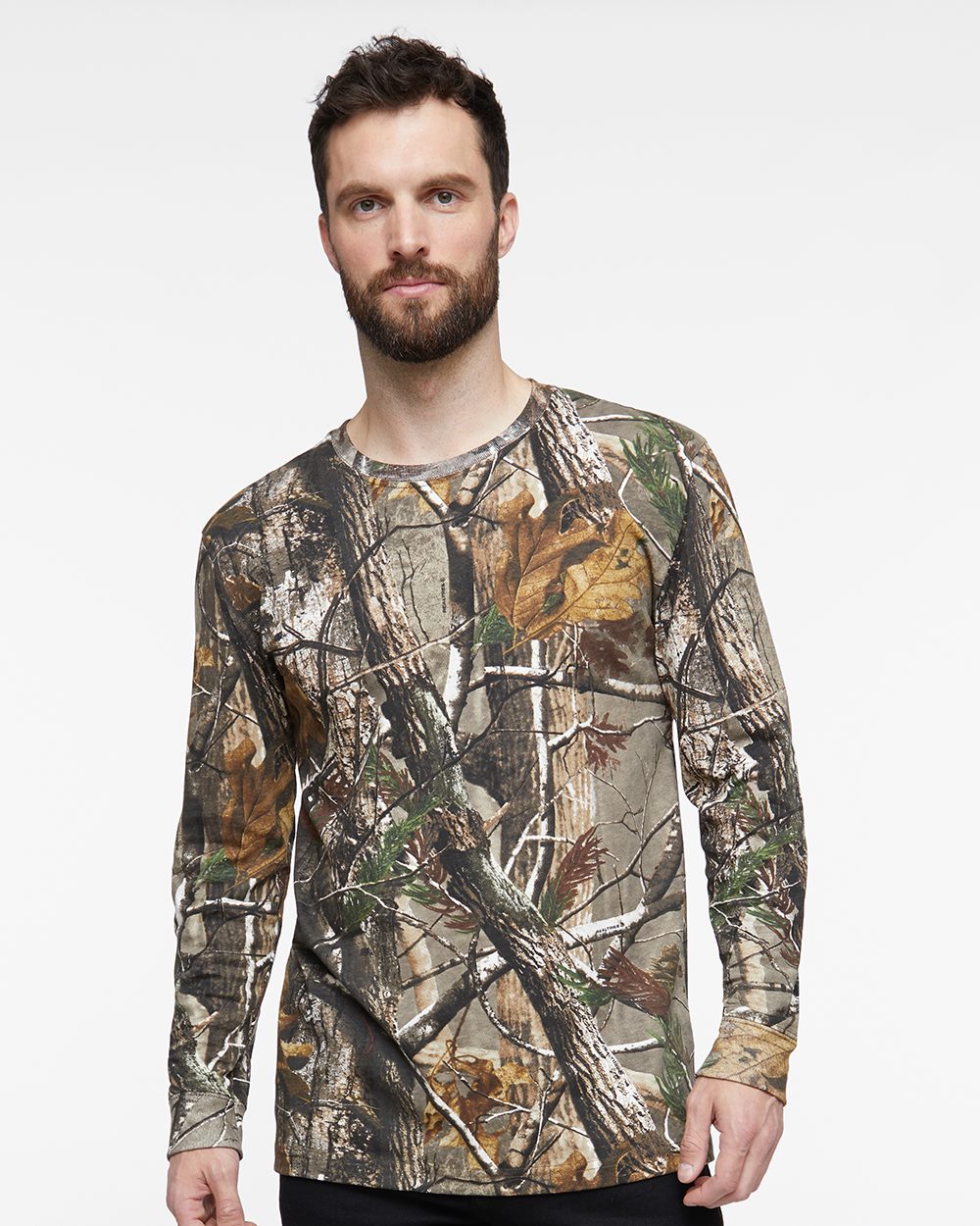 Charcoal Camouflage Crew Neck Pocket T-shirt