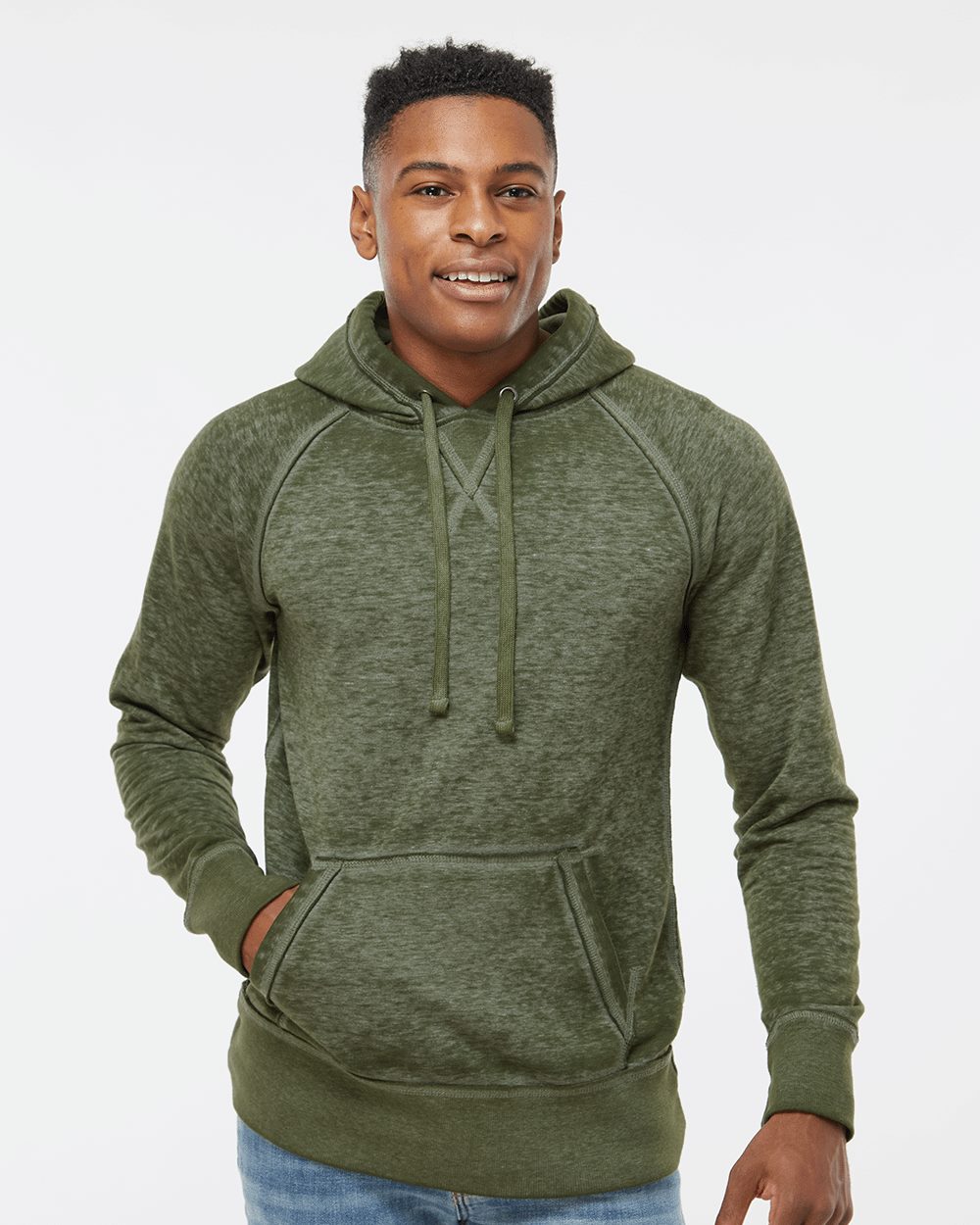 J America Vintage Zen Hooded Pullover Sweatshirt 8915 