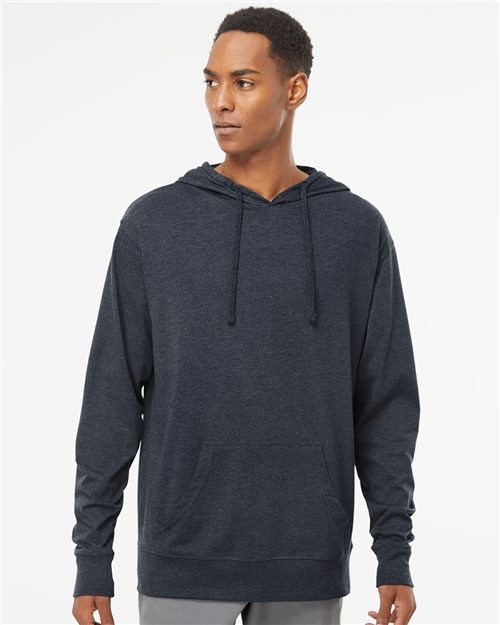 Independent Trading Co. SS150J Lightweight Hooded Pullover T-Shirt Model Shot