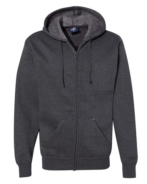 J. America 8821 Premium Full-Zip Hooded Sweatshirt Model Shot