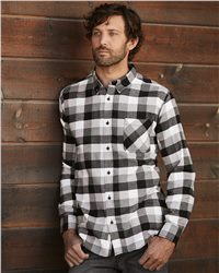 Independent Trading Co. EXP50F Flannel Shirt 3XL Grey Heather/ Black