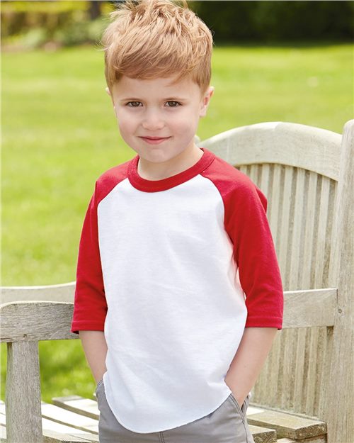 Augusta Sportswear 422 - Toddler Three-Quarter Sleeve Baseball Jersey