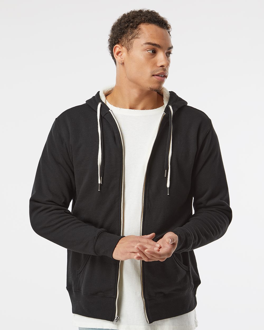 Independent Trading Co. EXP90SHZ - Sherpa-Lined Hooded Sweatshirt