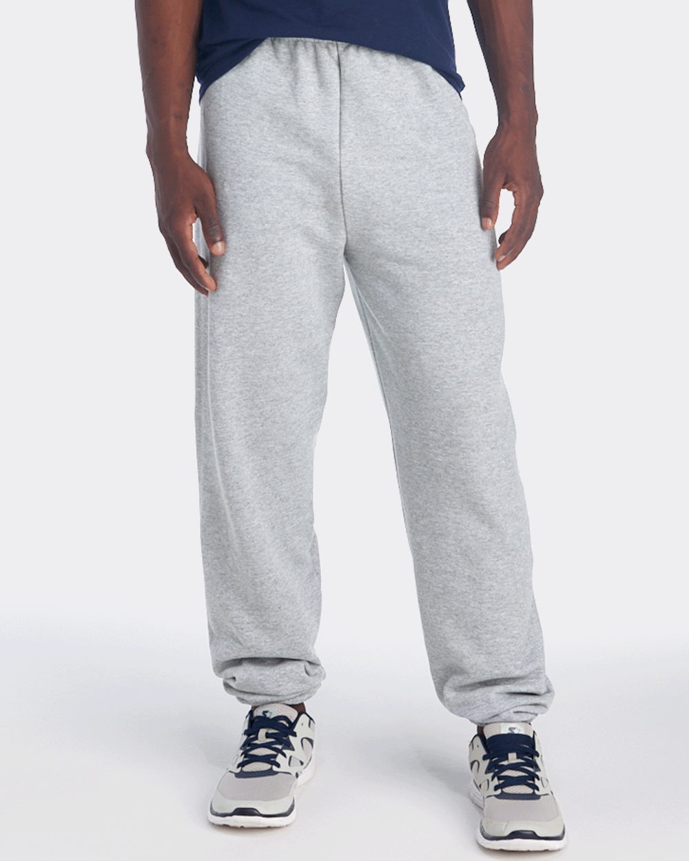 Jerzees brand plain black mens tracksuit jogging training pants sweatpants
