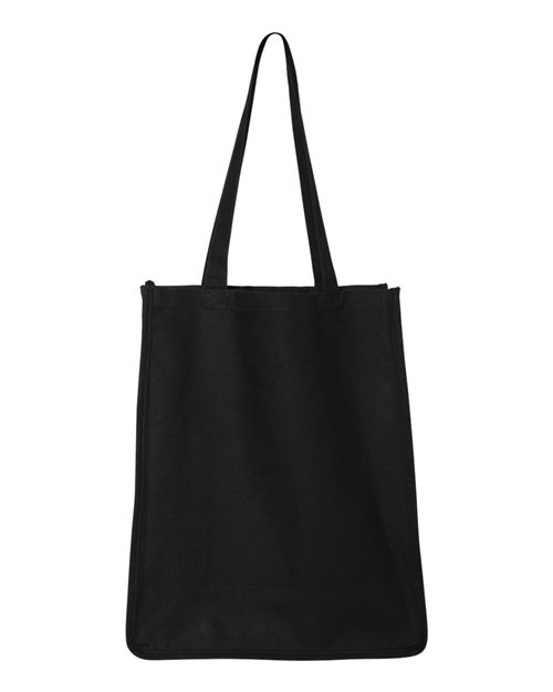 Women's Jumbo Large Tote Bag Towel Fabric in Black