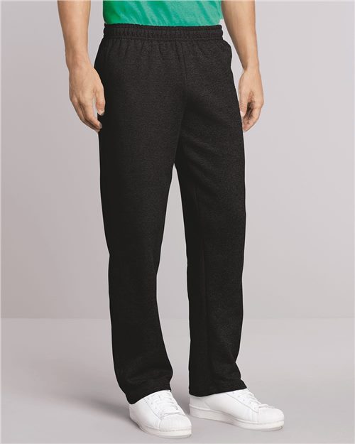 Gildan 18300 Heavy Blend™ Open-Bottom Sweatpants with Pockets Model Shot