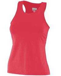 Youth Poly/Cotton Athletic Tank-ROYAL 