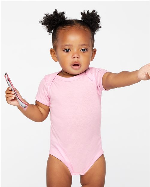 Infant red Moose cheeks thermal underwear 100% rib cotton.