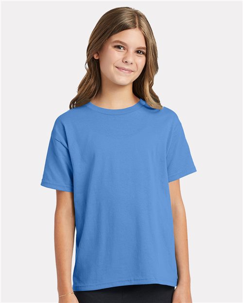Hanes 5370 Ecosmart™ Youth T-Shirt Model Shot