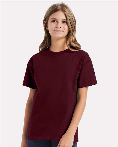 Hanes 5450 Authentic Youth T-Shirt Model Shot