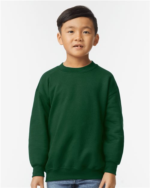 Gildan 18000B Heavy Blend™ Youth Sweatshirt Model Shot