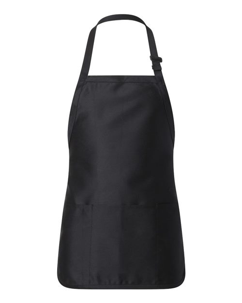 Q-Tees Q4250 Full-Length Apron with Pouch Pocket Model Shot
