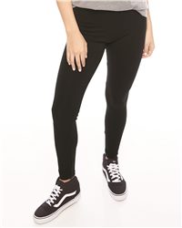 Bella Ladies' Black Jersey Leggings 812 Sizes S-2XL