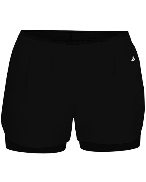 Badger 6150 - Women's Double Up Shorts