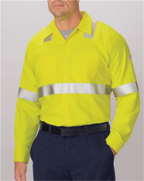 Bulwark SMW4 - High Visibility Long Sleeve Work Shirt