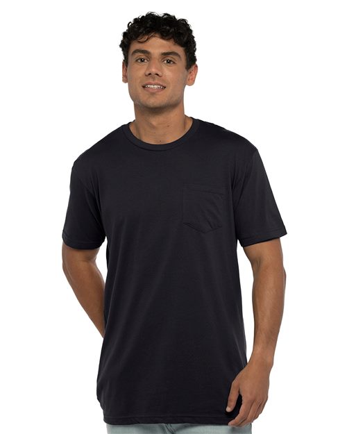 Next Level 3605 Unisex Cotton Pocket T-Shirt Model Shot
