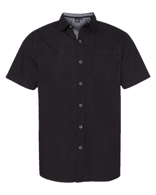 Burnside 9290 - Peached Printed Poplin Short Sleeve Shirt