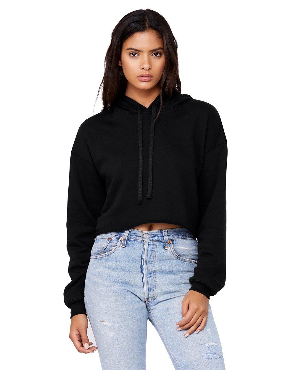 Cropped 1/2 Zip Sweatshirt – BELLA+CANVAS