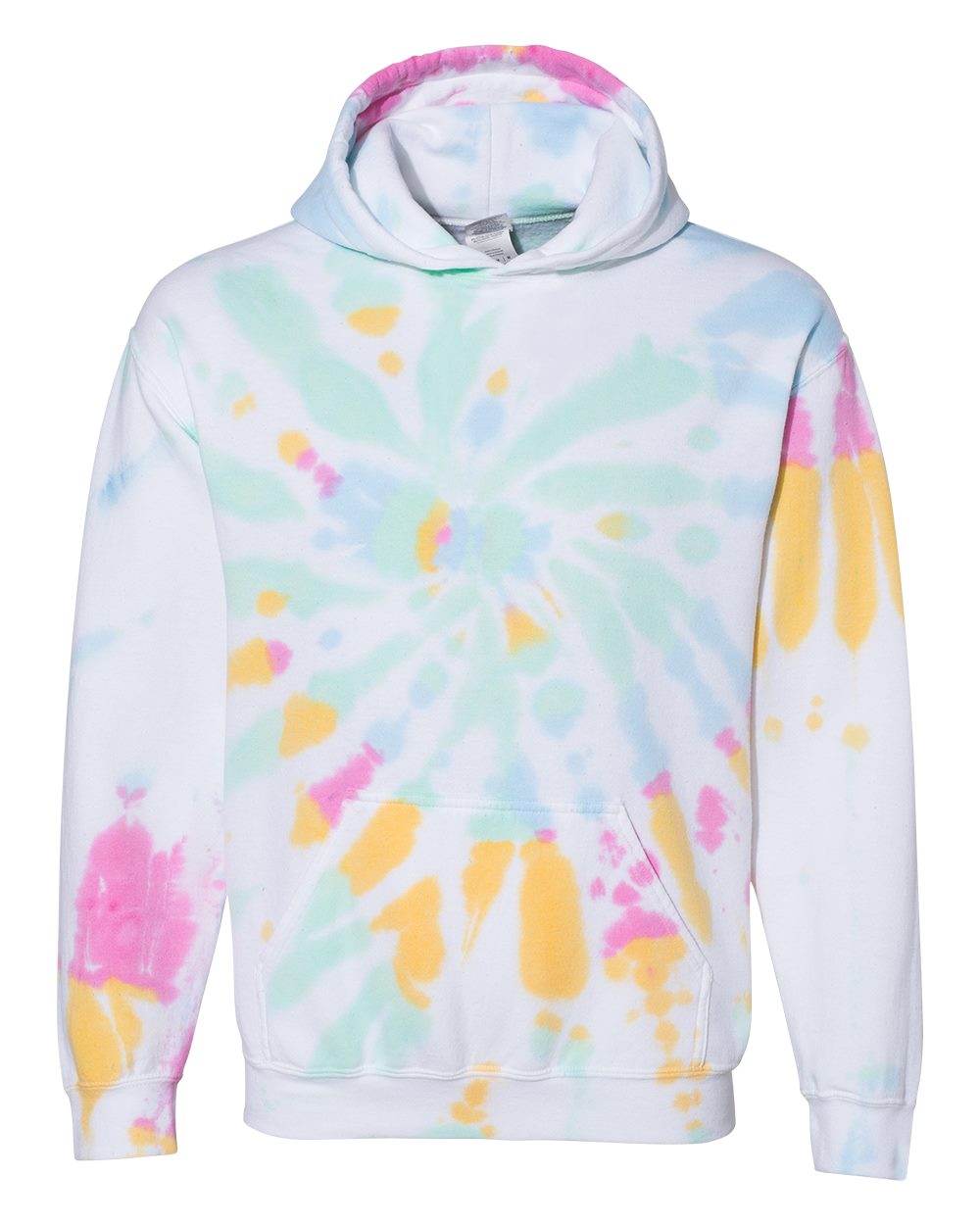 Independent Trading Co. PRM1500TD Youth Midweight Tie Dye Hooded Pullover - Tie Dye Sunset Swirl, XL