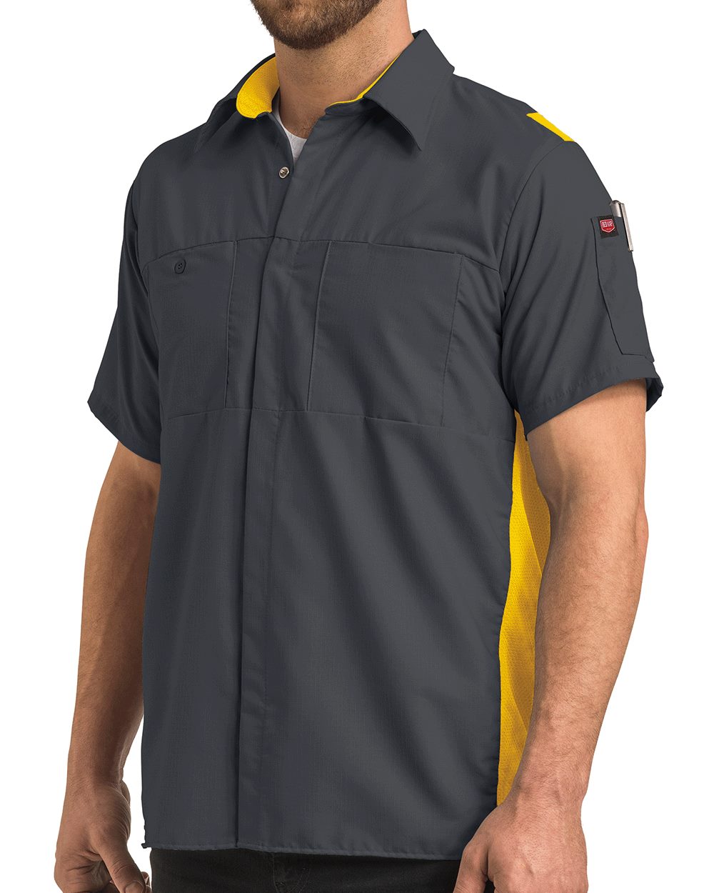 Red Kap Men's Performance Plus Shop Shirt with Oilblok Technology 