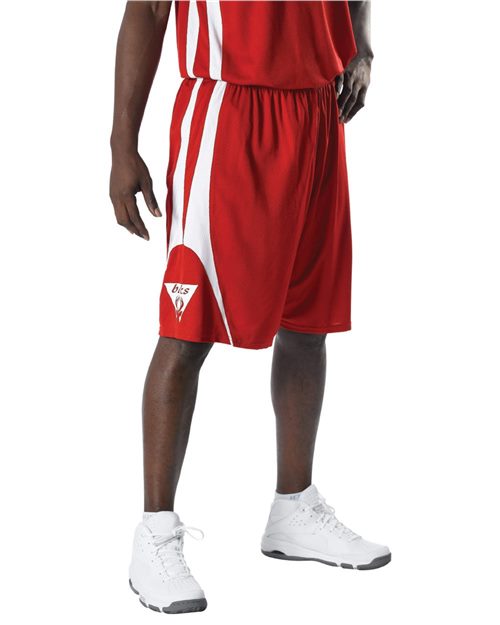 Alleson Athletic 54MMPY Shorts de baloncesto reversibles para jóvenes Model Shot