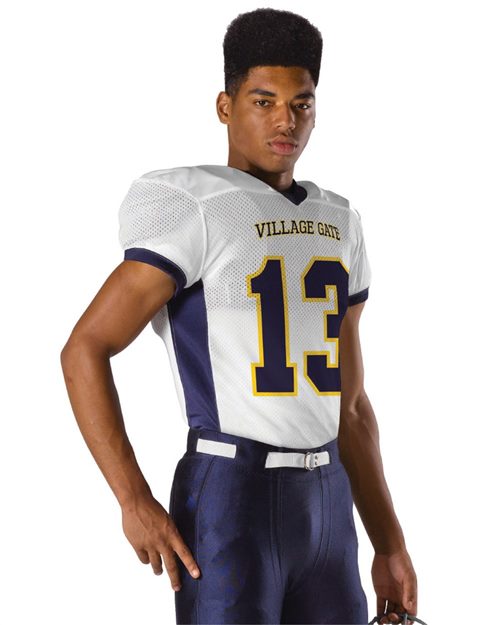 Alleson Athletic 705Y Youth Practice Football Jersey - White - S/M