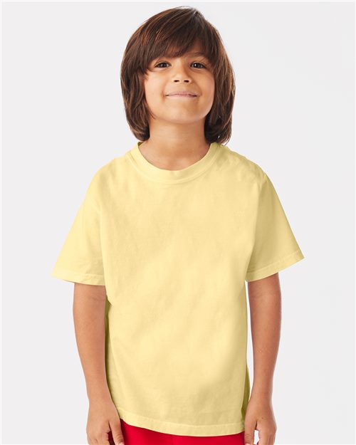 ComfortWash by Hanes GDH175 Garment-Dyed Youth T-Shirt Model Shot