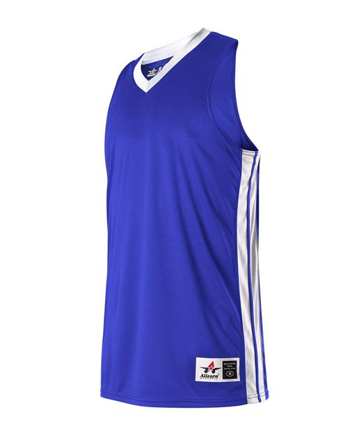 Alleson Athletic 538JY Jersey de baloncesto de una sola capa juvenil Model Shot