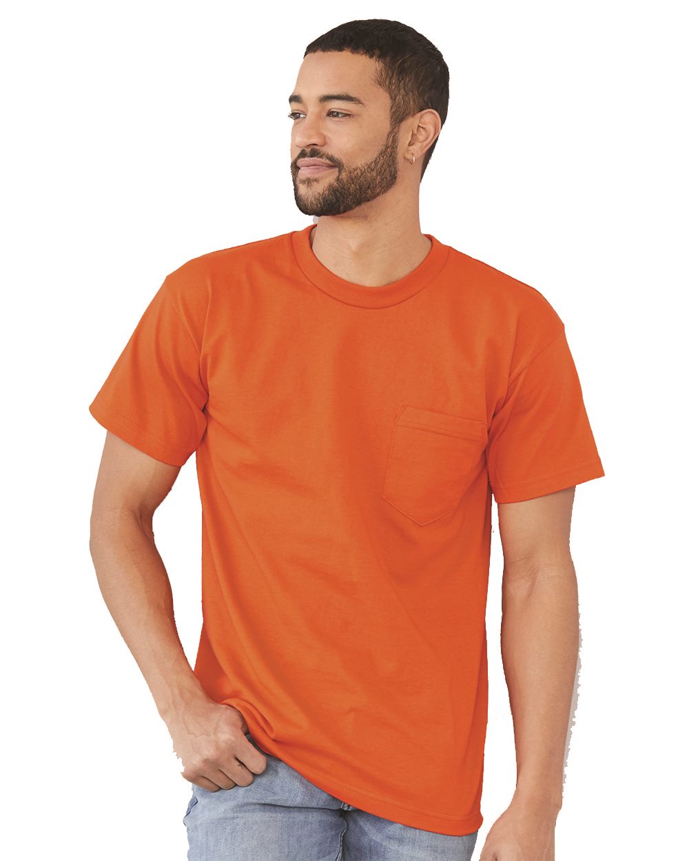 Bayside 3015 - Union-Made Pocket T-Shirt