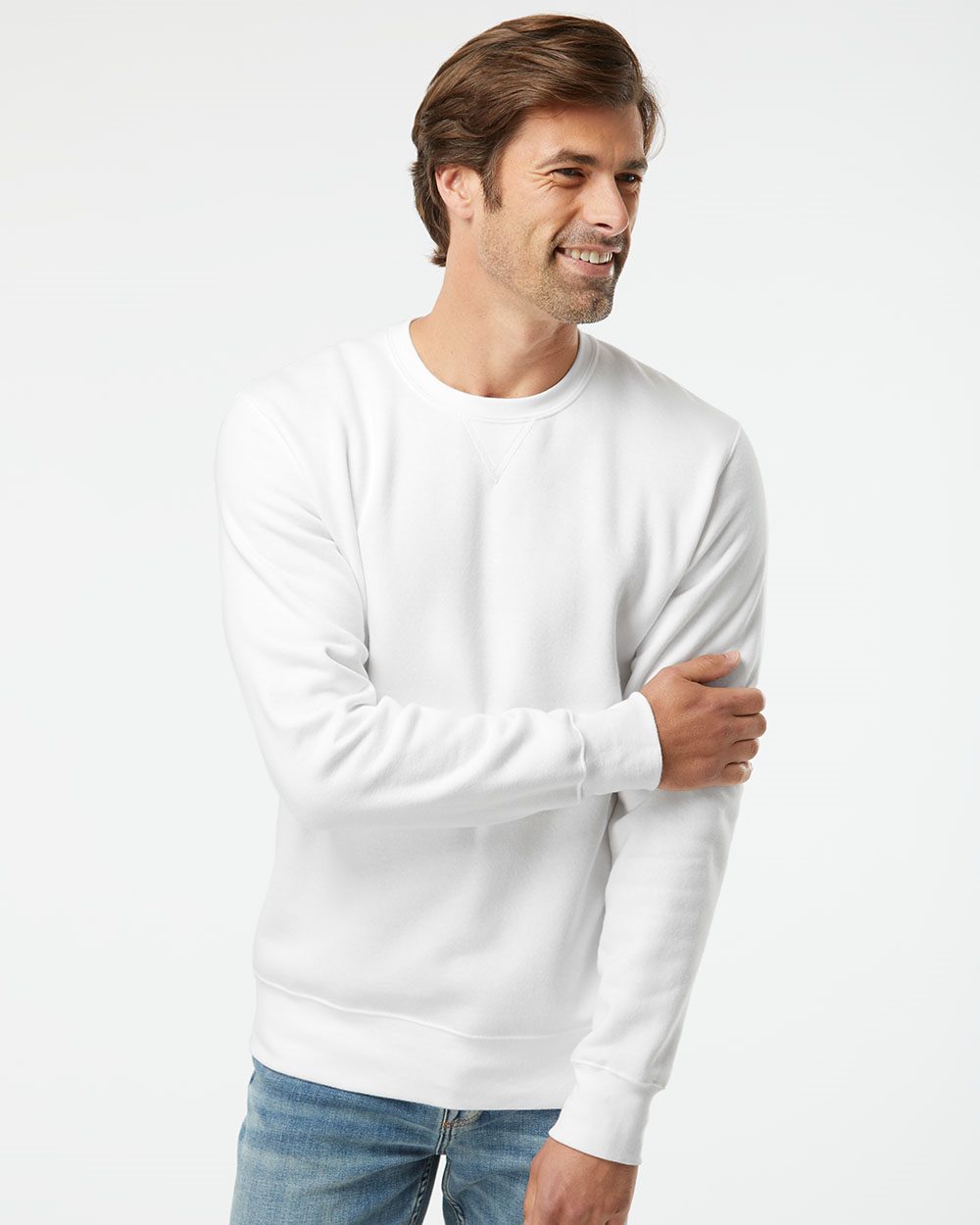 Russell Athletic Men's Cotton Rich Fleece Sweatshirt, Medium Grey Heather,  XL at  Men's Clothing store