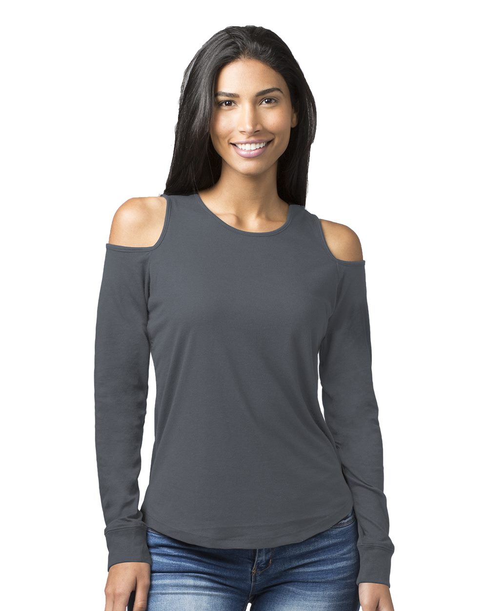 Boxercraft T31 - Women's Cold Shoulder Long Sleeve T-Shirt