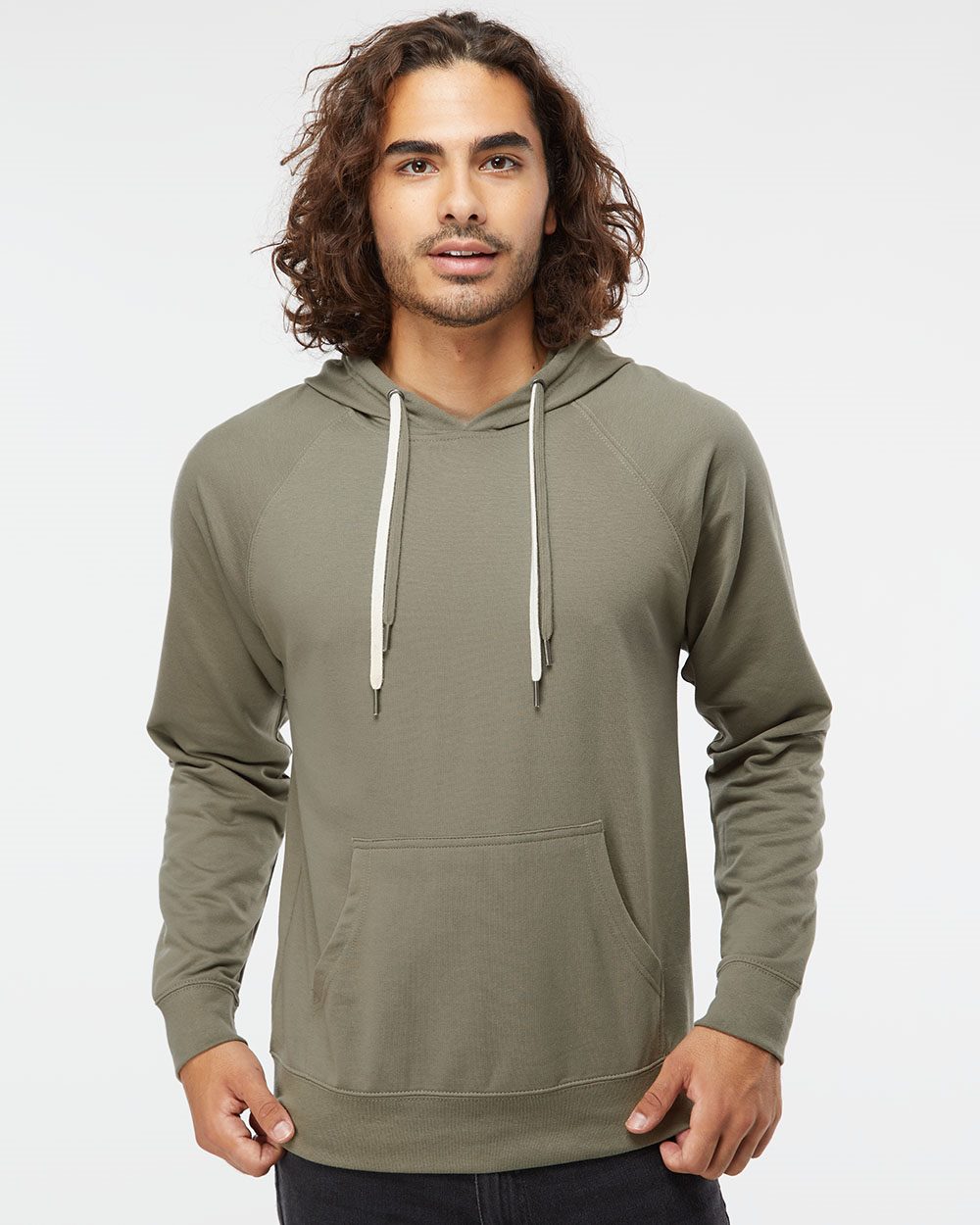 Lightweight Sweatshirt Icon Hooded Independent Co. Trading SS1000 Loopback - Terry