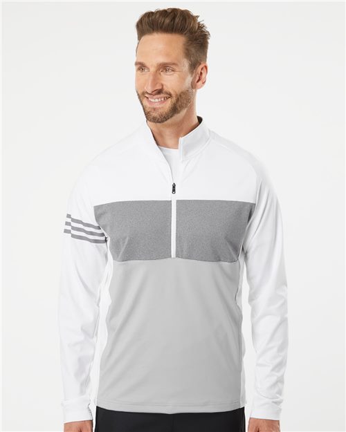 Adidas A492 3-Stripes Competition Quarter-Zip Pullover Model Shot