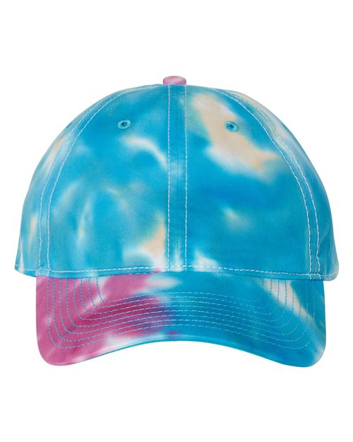 The Game GB482 Asbury Tie-Dyed Twill Cap Model Shot