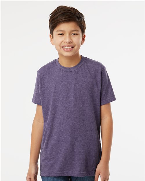 M&O 3544 T-shirt Deluxe en mélange de coton pour enfants Model Shot