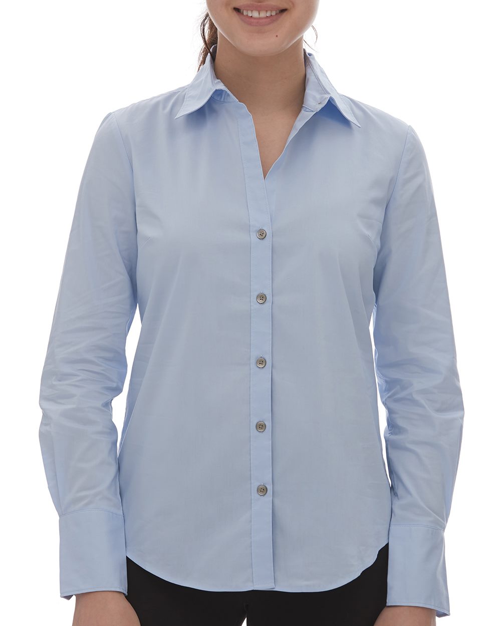 Calvin Klein 18CK018 - Women's Cotton Stretch Long Sleeve Shirt