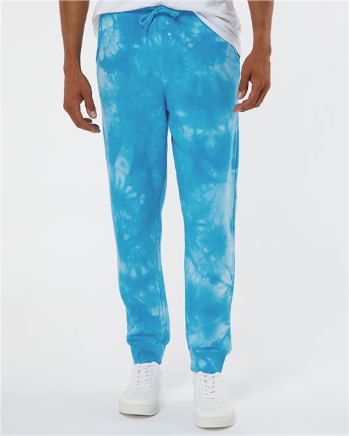 Independent Trading Co. PRM50PTTD Tie-Dyed Fleece Pants Model Shot