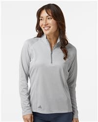 Adidas A593 - Men's Space Dyed Quarter-Zip Pullover