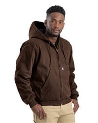 Berne Apparel HJ317 - Men's Highland Flex180® Washed Duck Hooded
