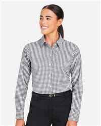 North End NE400W - Women's JAQ Stretch Performance V-Neck Snap