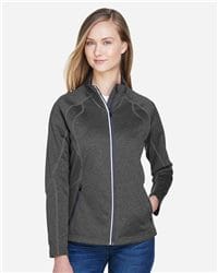 North End 78697 - Women's Flux Mélange Bonded Fleece Jacket