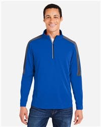 North End NE415 - Men's Eclipse Jacquard Quarter-Zip Pullover