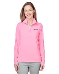 vineyard vines K002521 - Women's Microstripe Sankaty Half-Zip Pullover