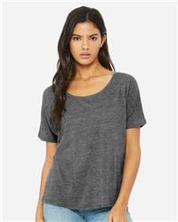 Women’s Flowy Off Shoulder Long Sleeve Tee - HT Custom Designs