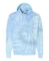 Independent Trading Co. PRM4500TD Midweight Tie-Dyed Hooded Sweatshirt - Tie Dye Olive - M