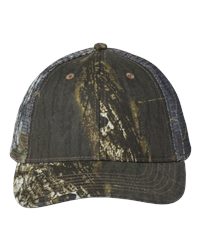 Outdoor Cap Washed Brushed Mesh Cap CGWM301 One Size Mossy Oak  Bottomland/Black at  Men's Clothing store