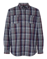 Independent Trading Co. EXP50F Flannel Shirt 3XL Grey Heather/ Black