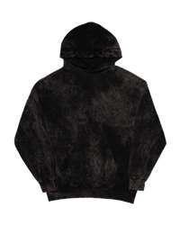 Black Mineral Wash Tie Dye Pullover Hoodie