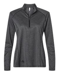Adidas A593 - Men's Space Dyed Quarter-Zip Pullover