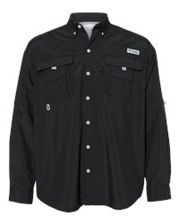 Chemise Columbia PFG Super Bahama Femme – Petit Bleu à Carreaux, Manches Longues